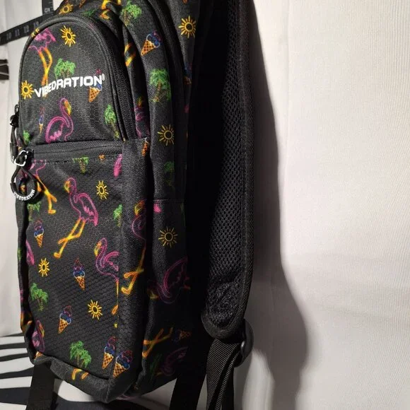 Vibedration Hydration Backpack w/o bladder - Neon Tropical  display picture 3